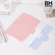 【BH】Curling Iron Storage Bag Portable Good Heat Resistance Non-deformation Buckle Closing Silicone Curling Iron Storage Bag