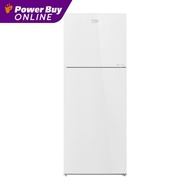 BEKO ตู้เย็น 2 ประตู (12 คิว, สีกระจกขาว) รุ่น RDNT371I40VHFSGW