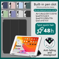 เคสไอแพด สำหรับ เคส ipad 2018Pro11 Gen8 Air4 /2019Gen7 10.2 ipad air 3 pro10.5 Gen6 Gen5 ipad air1/2 9.7 ใส่ปากกาได้