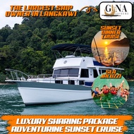 Sharing Boat Langkawi Sunset Dinner Cruise By Adventurine Family Trip Company Trip Langkawi Cruise 兰