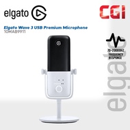 Elgato Wave:3 USB Premium Microphone and Digital Mixing Solution (White) - 10MAB9911