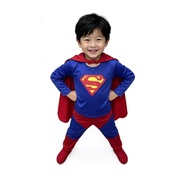 Superman Kid Costume Set Outfit Shirt Pants Mask Cosplay Custome