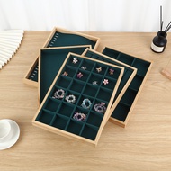 Bamboo Wood Ring Tray Jewelry Jewelry Display Tray Jewelry Display Stand Earrings Earrings Tray Watc