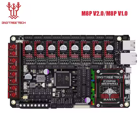 BIGTREETECH Manta M8P V2.0 Motherboard STM32H723ZE 32bit for Klipper Raspberry Pi For Voron V0 Ender