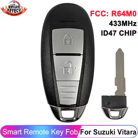 KEYECU R64M0 For Suzuki Vitara 2016 2017 2018 2019+ Remote Fob 434MHz Smart Key CMIIT ID 2013DJ1464 