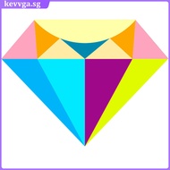 kevvga Diamond Mirror Wall Sticker Living Room Decor Mirrors for Decal