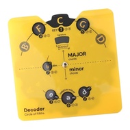 youn Practical Piano Chord Finder Tool Piano Five Circle Chord Wheel With Rotatable Design To Explor
