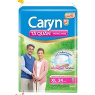 Tã quần người lớn Caryn bỉm quần gói lớn size M32 L28 XL24  Mỏng Nhẹ Chống tràn