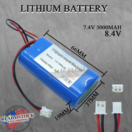 7.4V 3000MAH / 12V 5000MAH DC RECHARGEABLE BATTERY HIGH CAPACITY LITHIUM-ION BATTERY LITHIUM BATTERY
