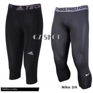 Seluar tight lelaki panjang & 3 suku | tight pant | tingh compression | seluar fitt