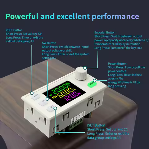 SK120X CNC DC Regulated Power Supply DC-DC Step Up/Down Bench 6-36V to 0-36V 120W USB Stabilized Vol