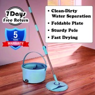 7 Days Free Return! No Need to Replenish! Clean-Dirty Water Separated Spin Mop Foldable Spin Mop