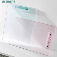JEROMYBF Transparent A4 Clipboard, Document Folder Writing Tablet A4 File Folder Organizer, Writing 