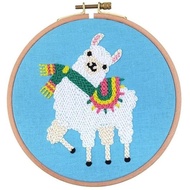 DIY Punch needle kit happy llama