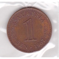 Malaysia  BNM  1 Cent Coin  1967  HSM2026123