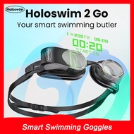 Holoswim 2 GO Smart Swimming Goggles | Anti-Fog, UV Protection | Waterproof | for Lap Swimming, Trai