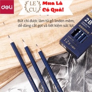 [Combo 12/5] Deli premium sketching pencil | Hardness from B - 14B, H, 2H, 3H, HB - painting pencil
