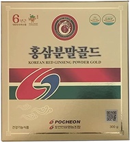 ▶$1 Shop Coupon◀  Pocheon 300g Korean Panax Red Ginseng Roots Powder Gold 6 Years, No Additives 100%