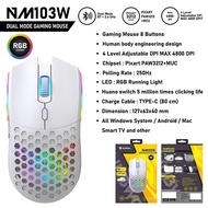 เมาส์เกมมิ่งไร้สาย Nubwo NM-98 & NM-103W Wireless Dual Mode Gaming Mouse เมาส์ไร้สาย เมาส์เกมมิ่ง ปร