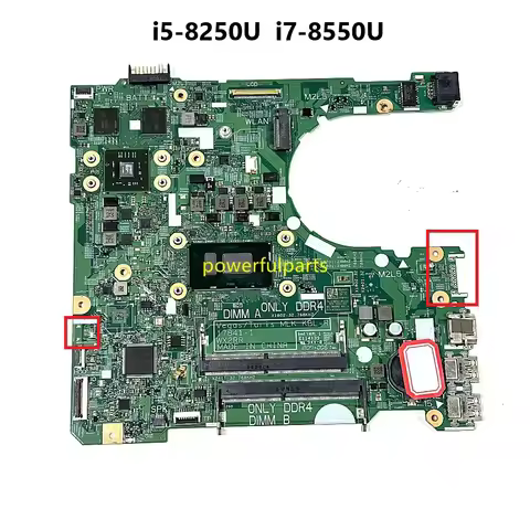 For Dell Inspiron 15 3576 3476 Motherboard 17841-1 i5-7200u i5-8250u i7-8550u 0YJRTW 01WRXJ 0F2P7W W