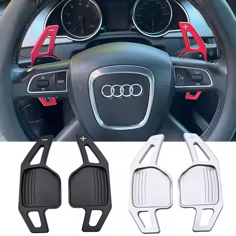 for Audi A4 B8 A3 8P S3 A5 A6 S6 C6 Q5 A8 R8 TTS MK2 8J Avant DSG Car Styling Steering Wheel Paddles
