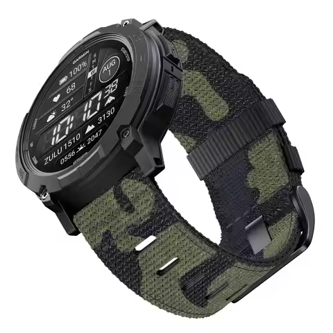 Rugged Nylon for Garmin Instinct 2/2X/3 Strap Nylon 45/50mm Tactical Breathable Strap, for Instinct 