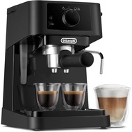 DeLonghi Stilosa Manual Pump Espresso Coffee Machine EC230.BK, Black The removable drip tray allows 