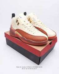 Nike Air Jordan 12 Retro AJ12 Zoom Air cushion Men's basketball shoes  . EU Size：40 41 42 43 44 45 46 47