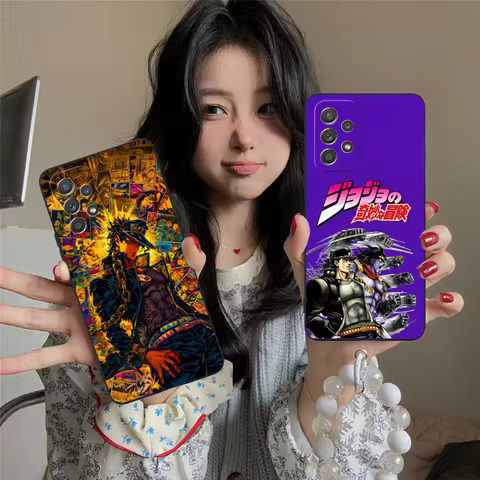 JOJO Jotaro Kujo Phone Case for Samsung Galaxy A73 72 71 70 56 55 54 53 52 36 35 34 23 16 15 5G Blac