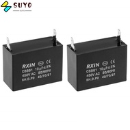 SUYO Ceiling Fan Capacitor, CBB61 10uF 450V AC Polypropylene, Easy to us 47x25x42.5mm Metalized Film