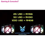 Consoles✙Karma Koin Gift Card USD 50 USD 100 Voucher $50 $100