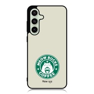 Phone Case A5x Series A50 A51 A52 A53 A54 A55 A56 Tpu Rubber Custom Meow Bucks Coffee