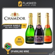 Chamdor Sparkling Wine (Red, White, Peach) 3x750mL