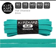 HIJAU KIPZKAPZ F8 TEAL GREEN 90cm 115cm 140cm 160cm 180cm Shoelace Flat Shoelaces GREEN 8mm Shoe Lac