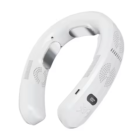 6000mAh Vaneless Hanging Coolify and Warm Portable air Conditioner Fan Portable Mini Personal Lazy O