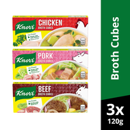 [BUNDLE OF 3] Knorr Cubes Chicken Savers 120g, Knorr Cubes Pork Savers 120g, Knorr Cubes Beef 120g