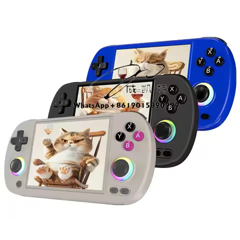 NewAnbernic Ambernic Rg40xx h Retro Handheld Portable Game Console 4 Inch RGB Roller 64/128gb Play P