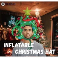 HUAIHAO Christmas Ring Toss Game Interactive Inflatable Headband Holiday Fun Party Entertainment Toy