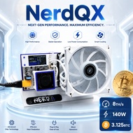 Bitcoin Miner Nerd QX 8T 140W Power Consumption BM1370 White Home Use Solo Miner with PSU for Crypto