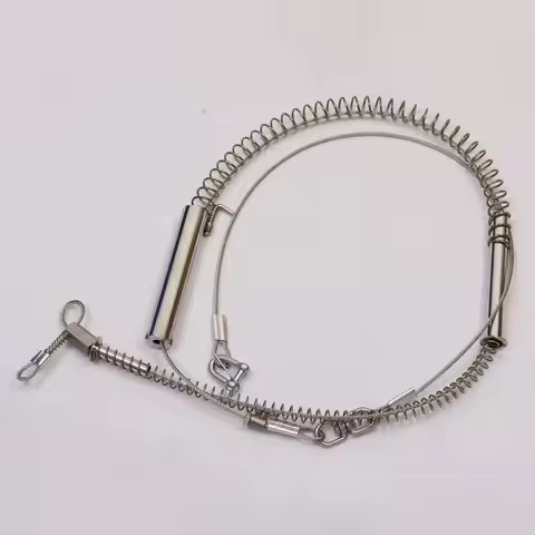 1PC Steel Wire Spring Replacement for Wild Boar Fox Rabbit Traps Two Section Single Stronger Spring 