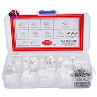 G&Y 230Pcs XH2.54 PH2.0 2p 3p 4p 5 Pin 2.54mm 2.0mm Pitch Terminal Kit JST Connector Wire Connectors