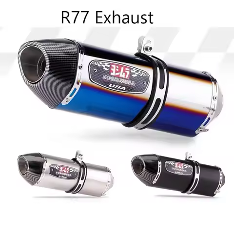 51mm universal motorcycle yoshimura r77 modified exhaust pipe db killer silencer for honda pcx 125 1