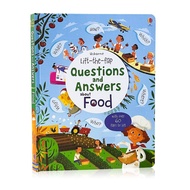 Usborne Book for Begginer Kids Toddler Lift The Flap Questions and Answers about Food Childrens Activity Books Interactive Knowledge English Reading Book for 3-6 Years Old Birthday Gifts หนังสือเด็ก หนังสือเด็กภาษาอังกฤษ หนังสือ