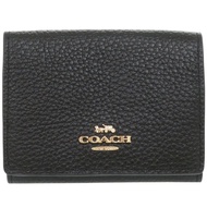 近全新 Coach Origami 小號三折皮夾 88666 黑色真皮三折皮夾 黑色 0718 [二手] COACH