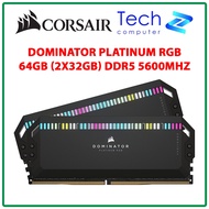 RAM Desktop Corsair Dominator Platinum RGB Black 64GB (2x32GB) DDR5 5600MHz - CMT64GX5M2B5600C40