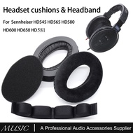 For SENNHEISER HD650 HD600 HD580 HD660 S HD565 HD545 Headphones Replacement Velvet Ear Pads Cushions