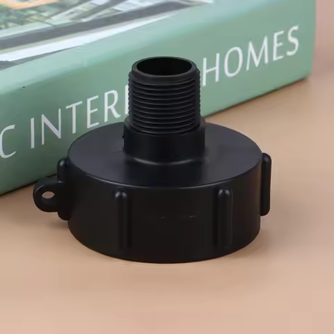 1Pc IBC Water Tank Reducing Adapter Durable S60 Fine Thread To 2''NPS 3/4'' Fine Thread Garden Hose 