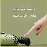 ◰ ﹊ Automatic umbrella mini umbrella pocket uv protection makapal 8 ribs folding fibrella umbrella