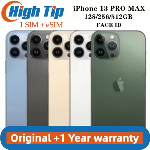 Original iPhone 13 Pro Max Unlocked 128GB 256GB 512GB ROM A15 IOS Face ID NFC 6.7" iphone 13 pro max