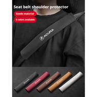 For Acura Car Suede Seat Belts Shoulder Protector Pad Safety Belt Cover auto Accessories